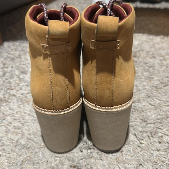 TOMS brown Melrose Wedge Boots - Picture 6 of 9